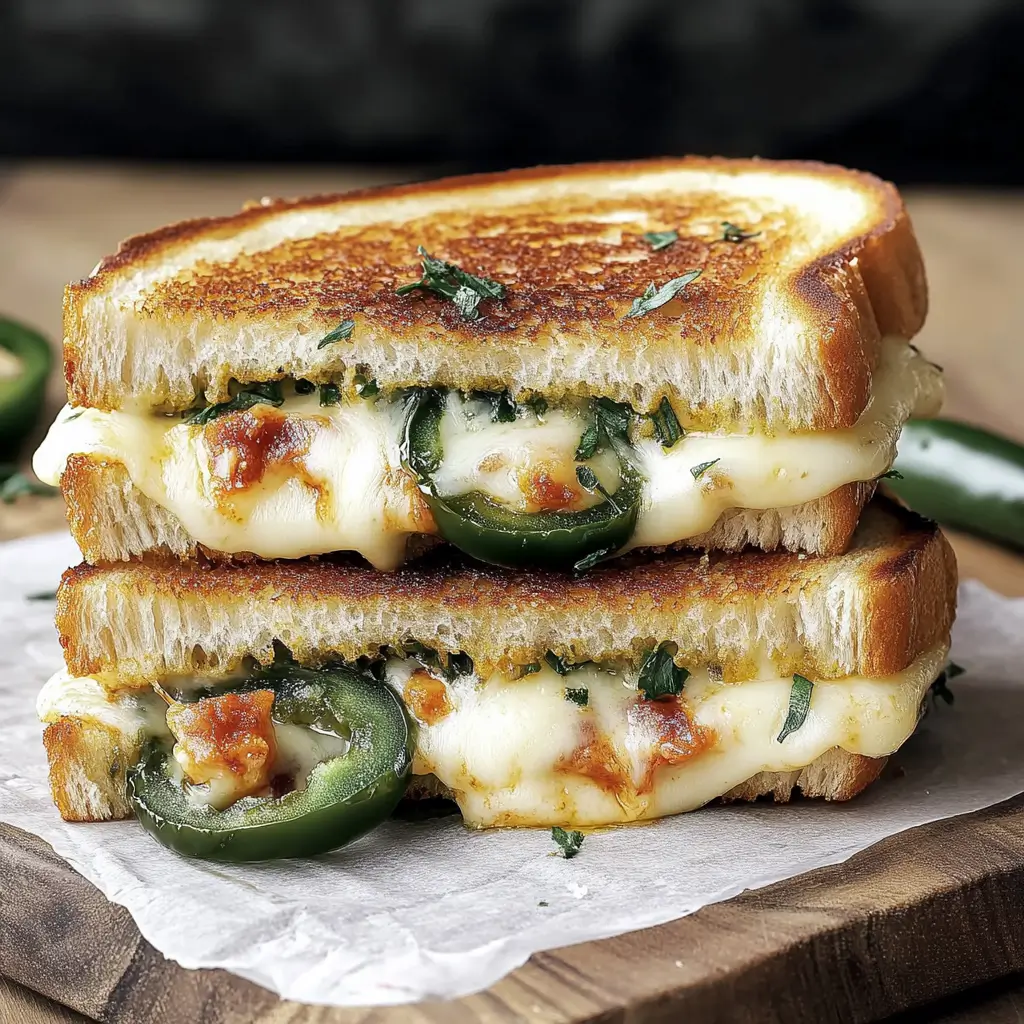 Roasted Jalapeno Popper Grilled Cheese
