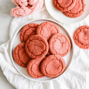 Pink sugar cookies
