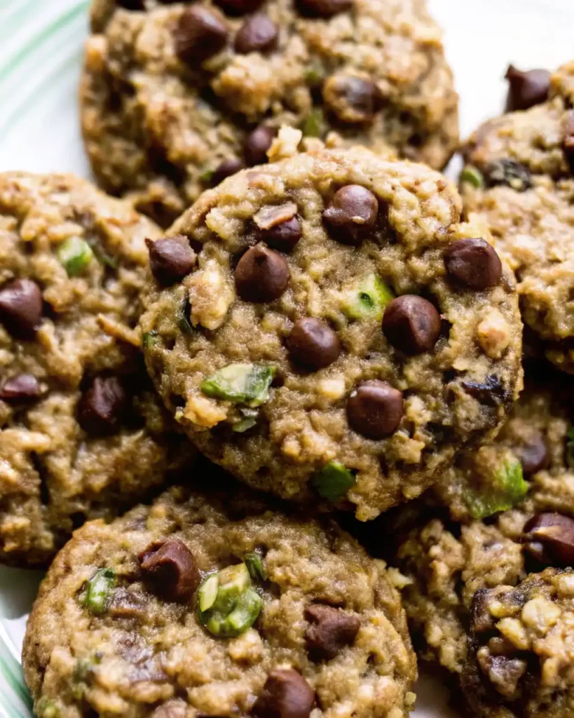 Zucchini oatmeal chocolate chip cookies