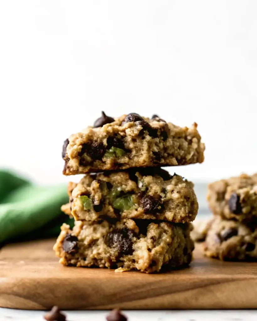 Zucchini oatmeal chocolate chip cookies