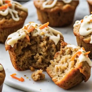 Carrot Cake Zucchini Muffins