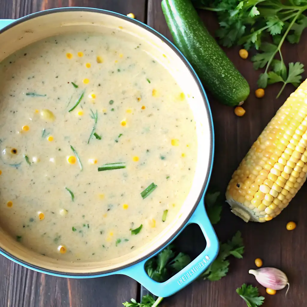 Summer Corn and Zucchini Chowder Recipe