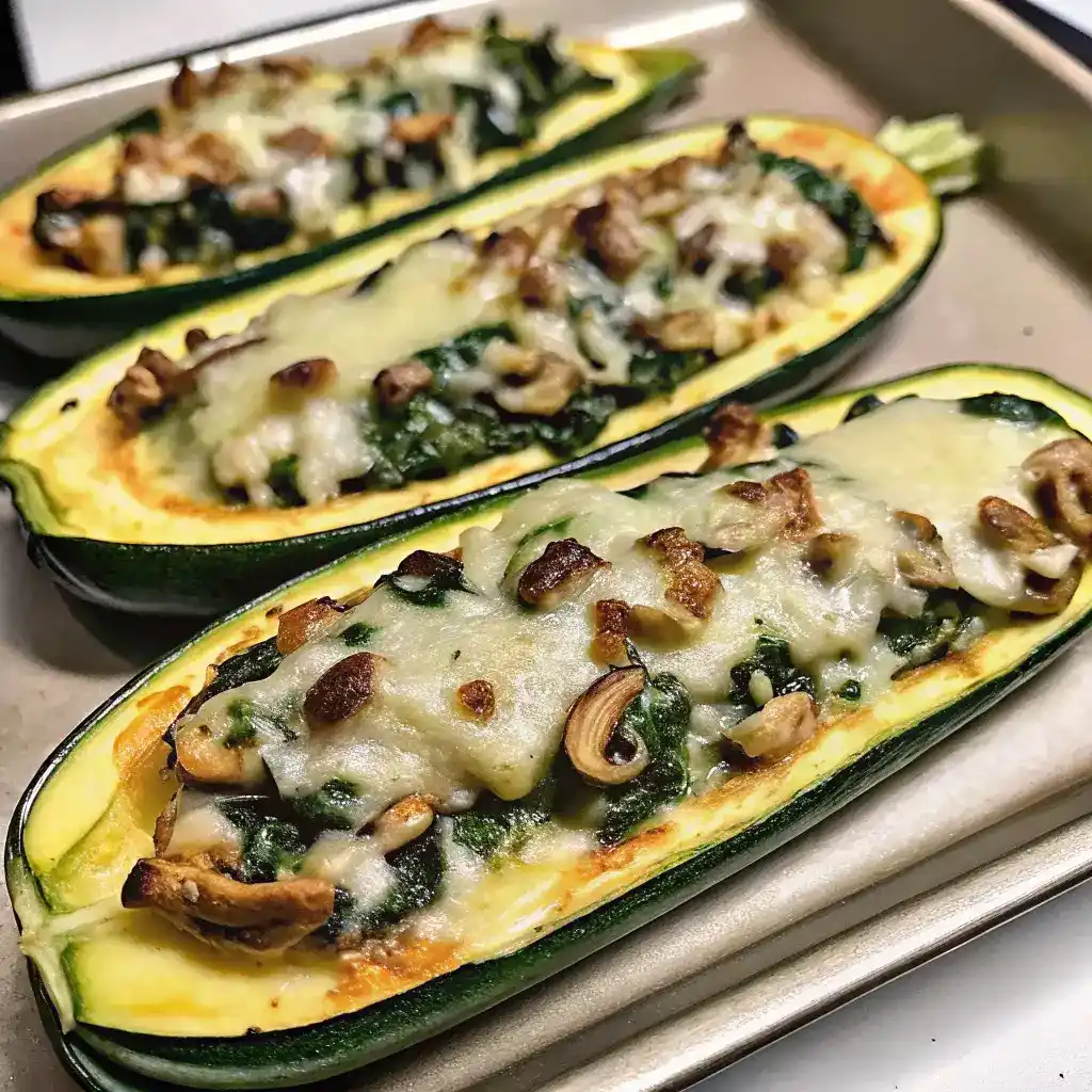 Creamy Ricotta Stuffed Zucchini