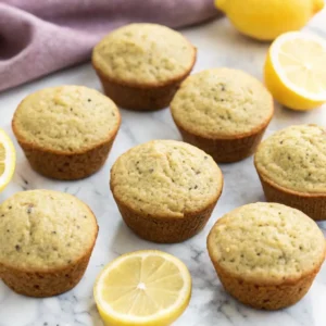 Lemon Chia Oat Muffins