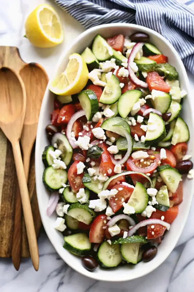Classic Greek Cucumber Salad
