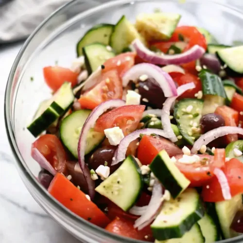 Classic Greek Cucumber Salad