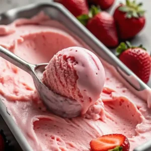 Homemade Strawberry Ice Cream
