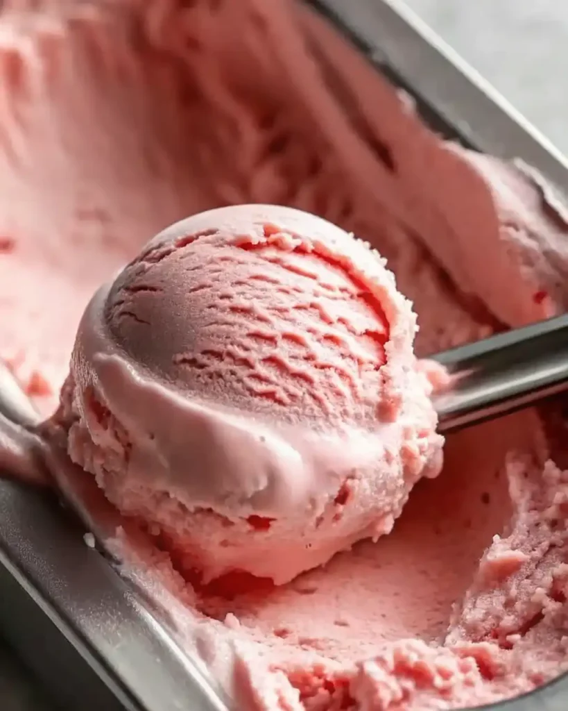 Homemade Strawberry Ice Cream