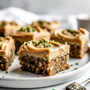 Zucchini Bars with Caramel Frosting