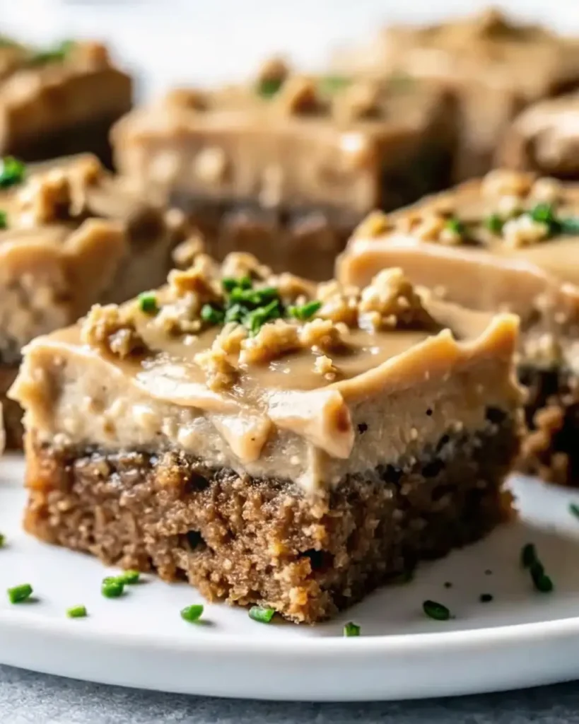 Zucchini Bars with Caramel Frosting