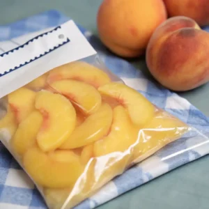 how to freeze peaches