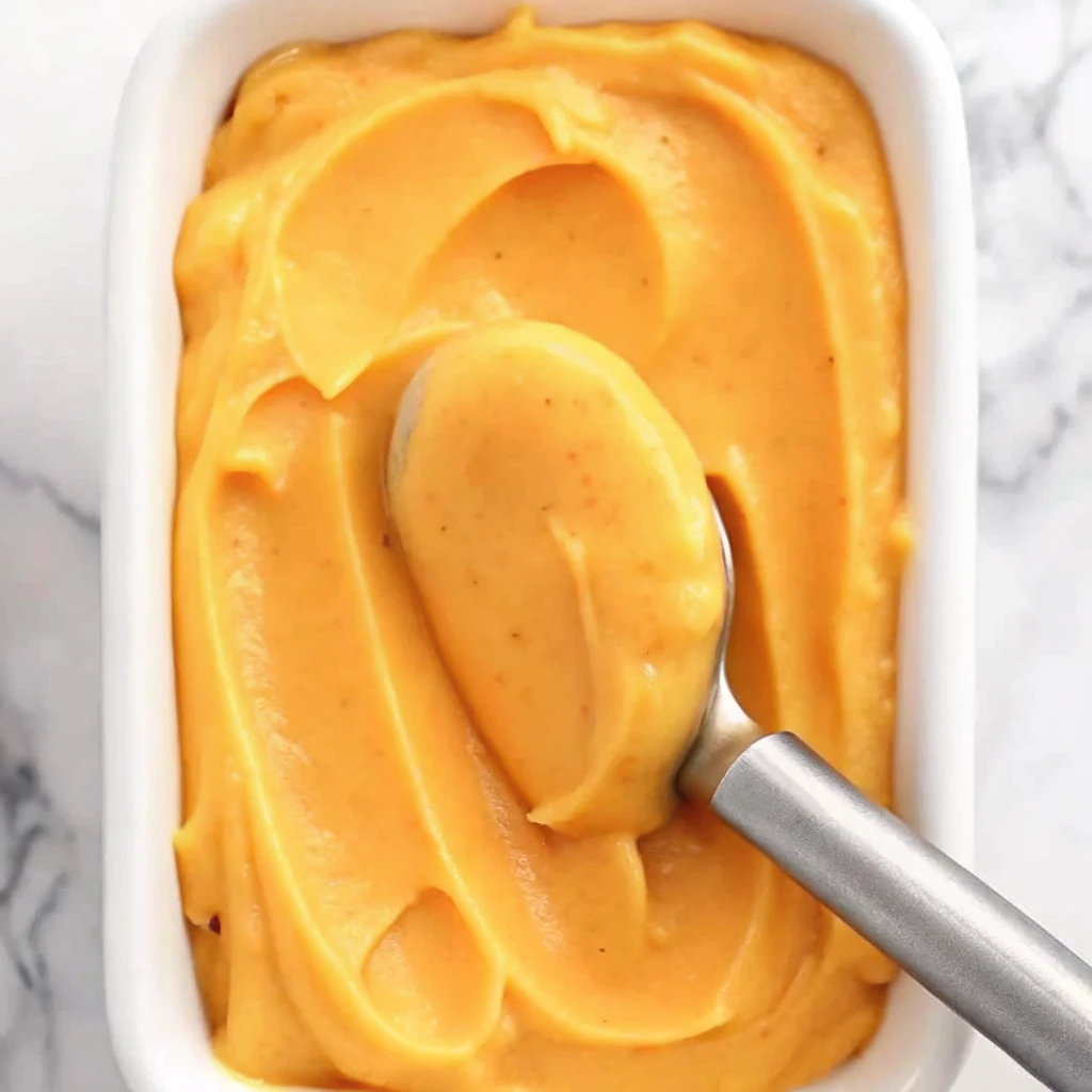 peach sorbet without ice cream maker