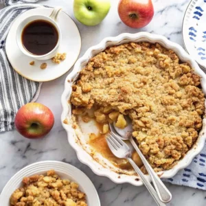 Easy Classic Apple Crumble (Vegan Option)