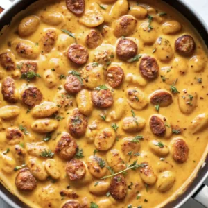 Creamy Butternut Squash Gnocchi with Sausage
