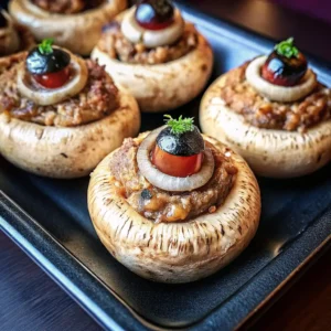 Stuffed Mushroom Eyeballs