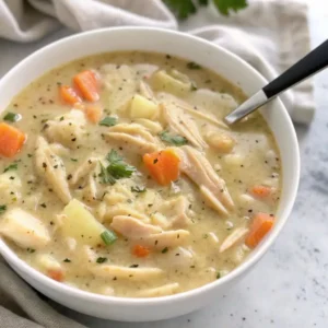 Healthy Chicken Pot Pie Soup