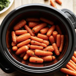 Slow Cooker Maple Glazed Carrots