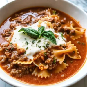 Easy Lasagna Soup