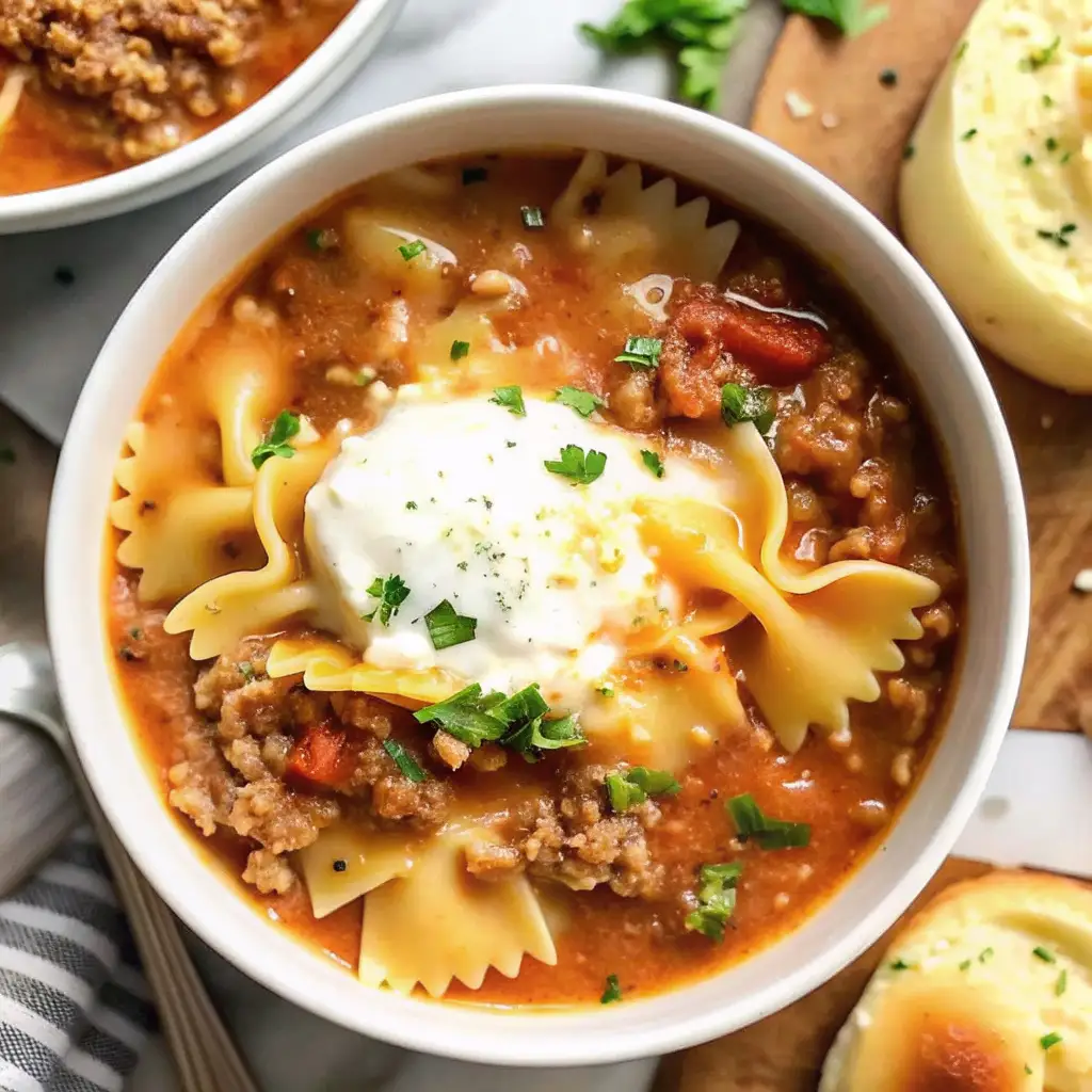 Hearty Lasagna Soup