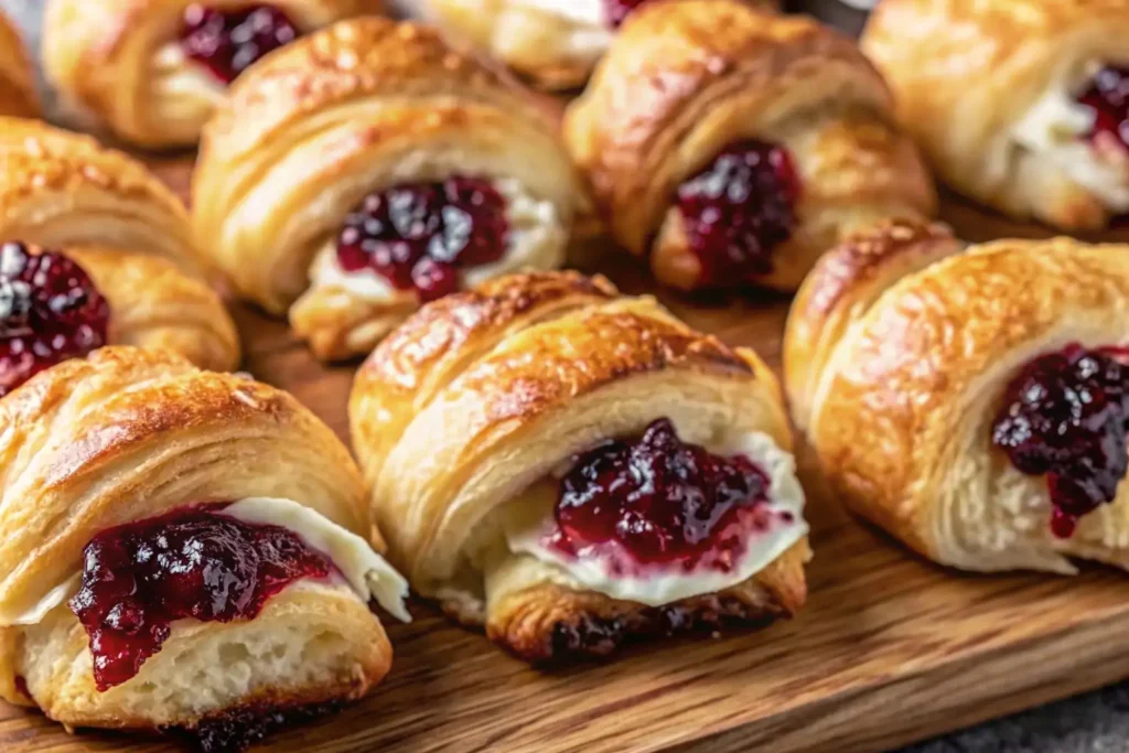 Cranberry Cream Cheese Crescent Bites
