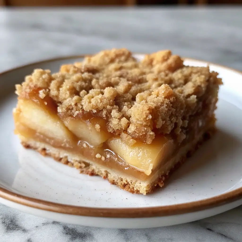 Salted Caramel Apple Crumble Bars