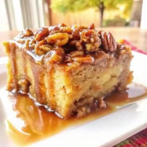 Pumpkin Praline Bread Pudding