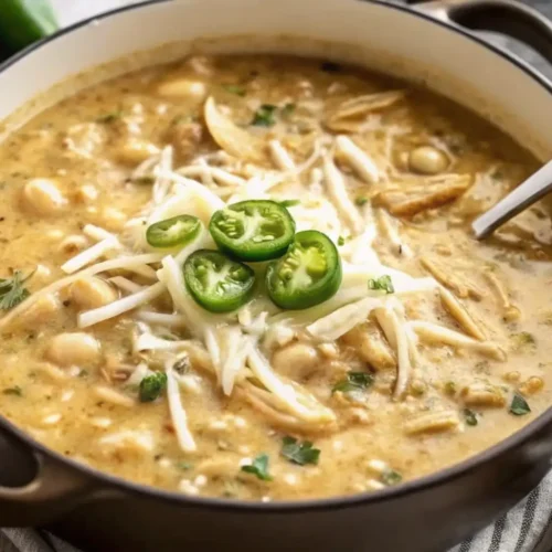 Crockpot Creamy White Chicken Chili