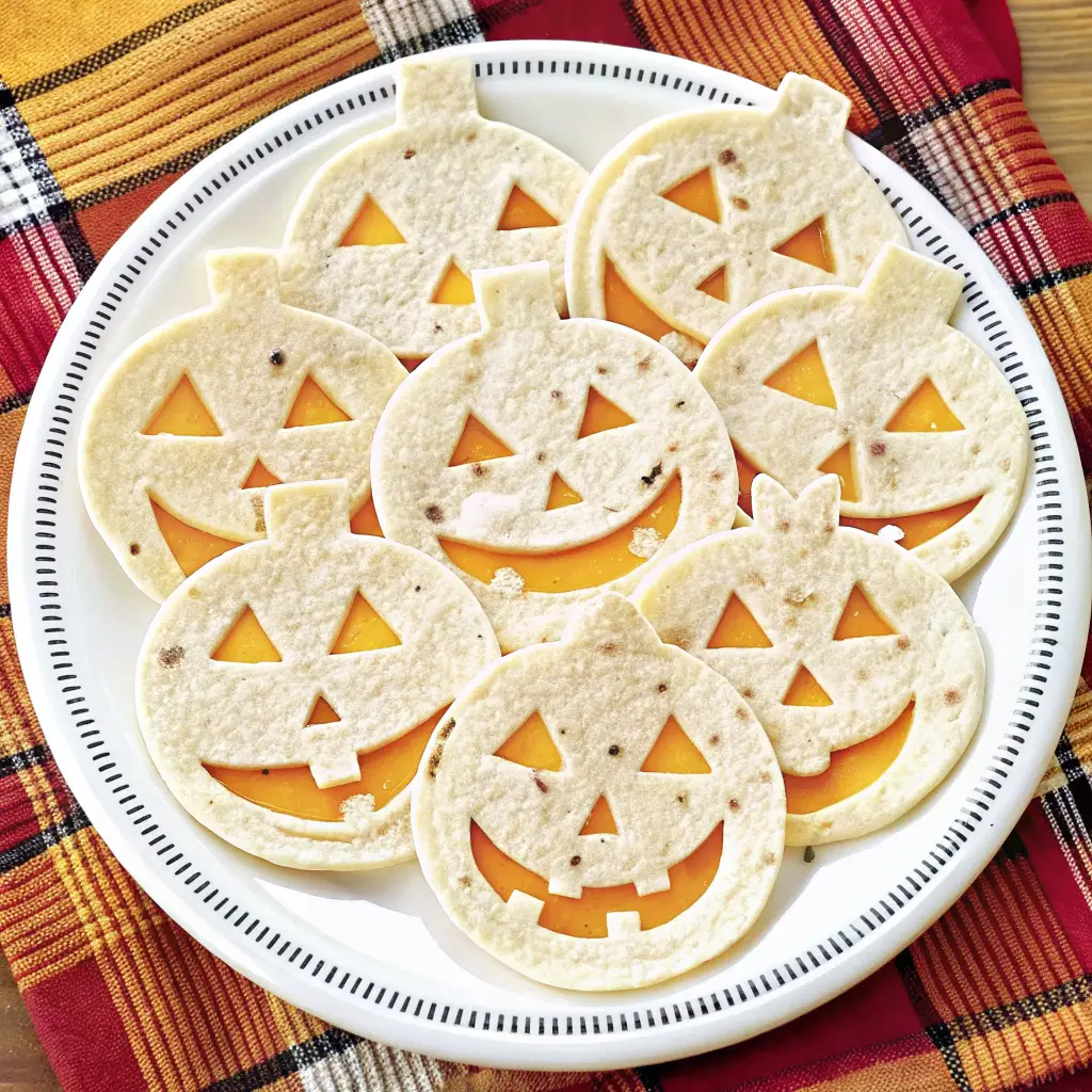 Jack-O'-Lantern Quesadillas