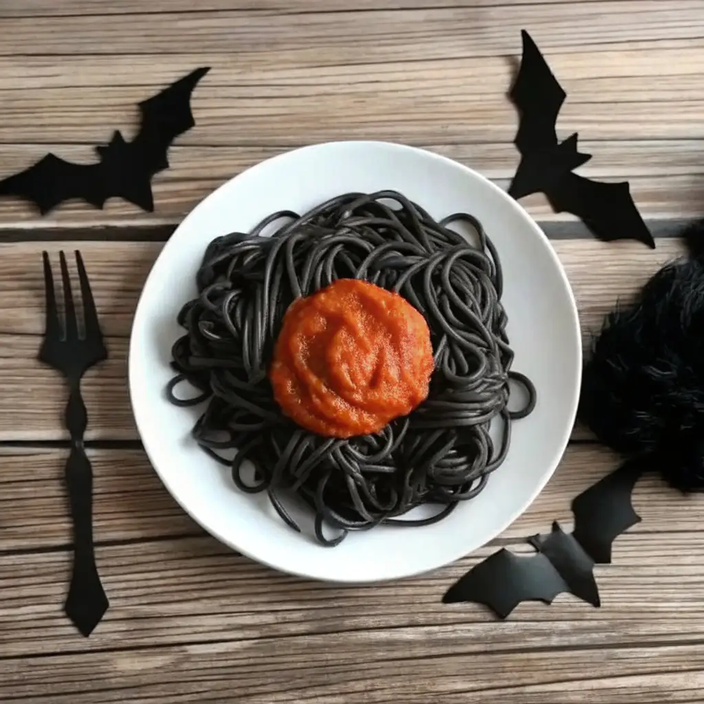 Spooky Black Spaghetti