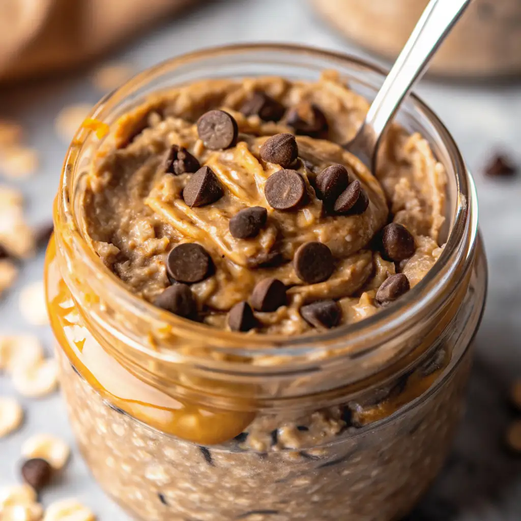 Chocolate Peanut Butter Overnight Oats