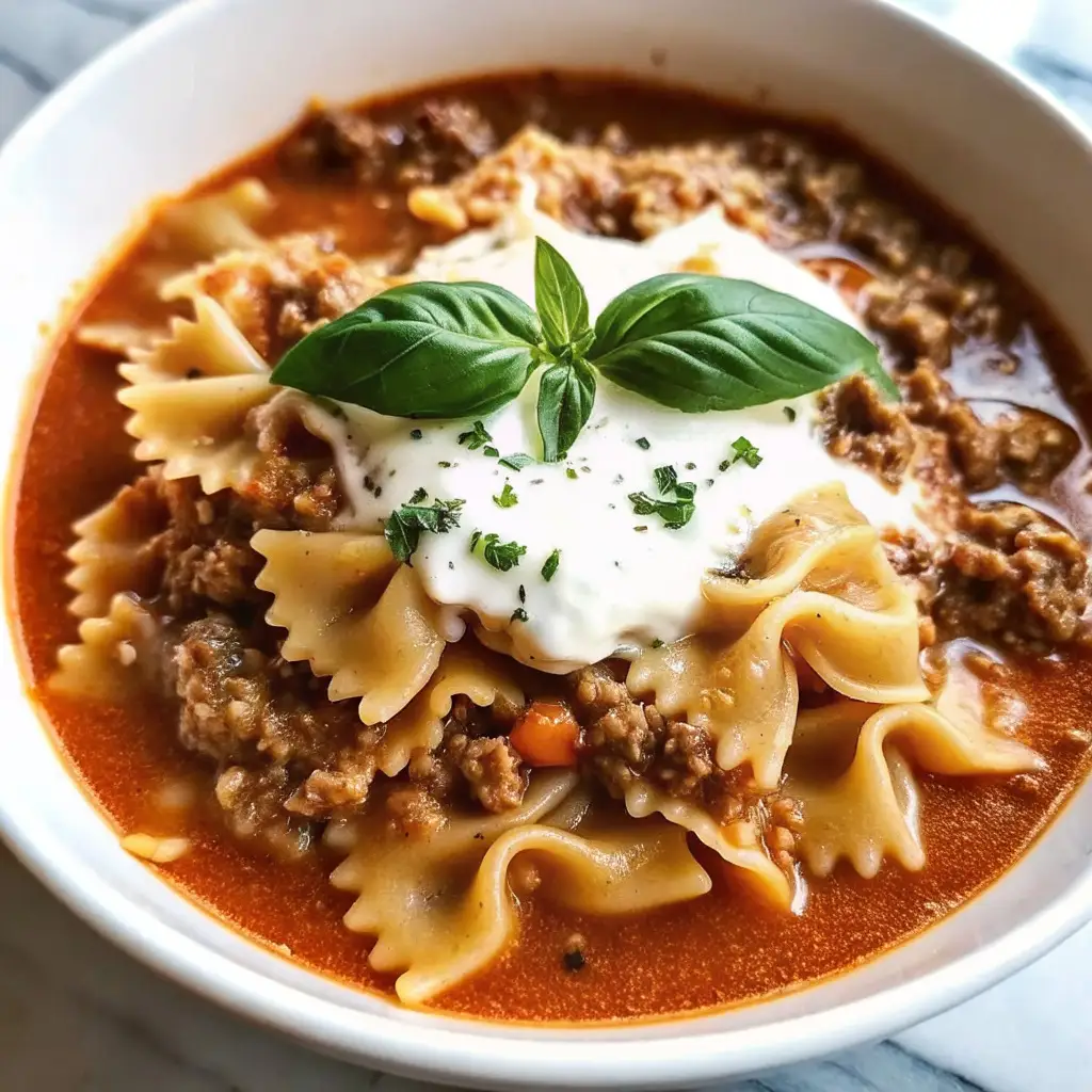 Easy Lasagna Soup