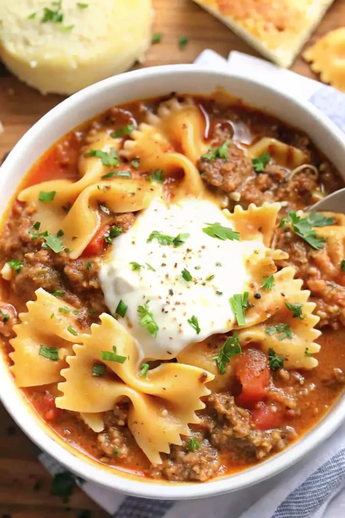 Hearty Lasagna Soup