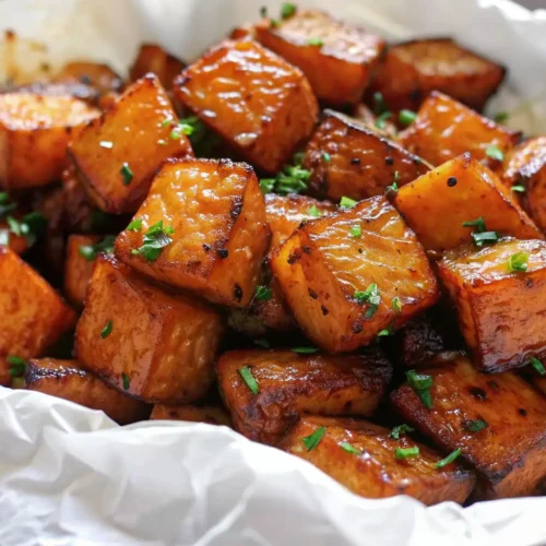 Roasted Sweet Potatoes with Cinnamon and Honey