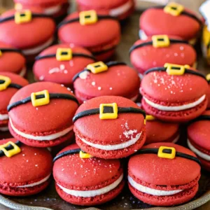 santa claus macarons