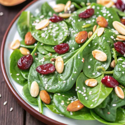 cranberry spinach salad