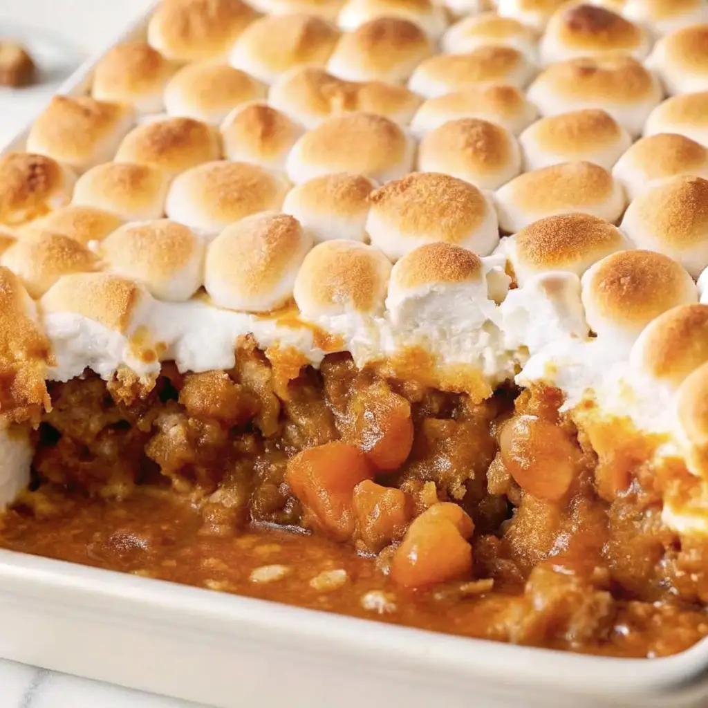 Sweet Potato Casserole with Marshmallows