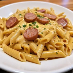 creamy smoked sausage pasta