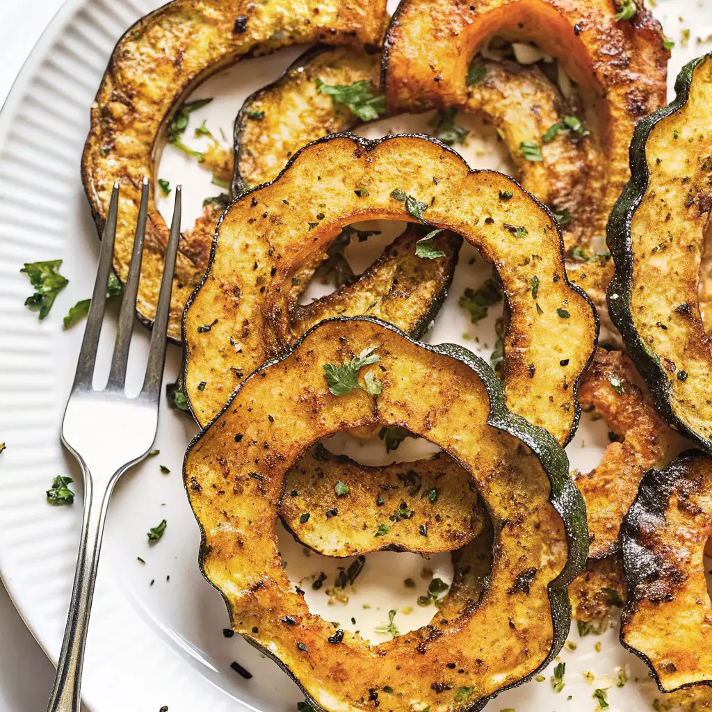 Parmesan Herb Roasted Acorn Squash