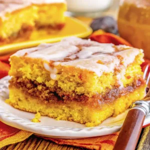 Pumpkin Honey Bun Cake