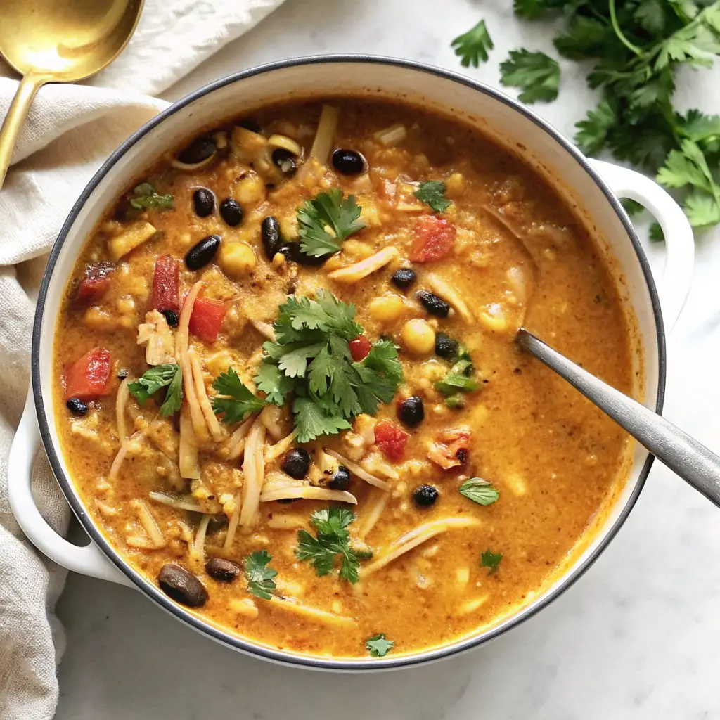 Creamy Chicken Tortilla Soup