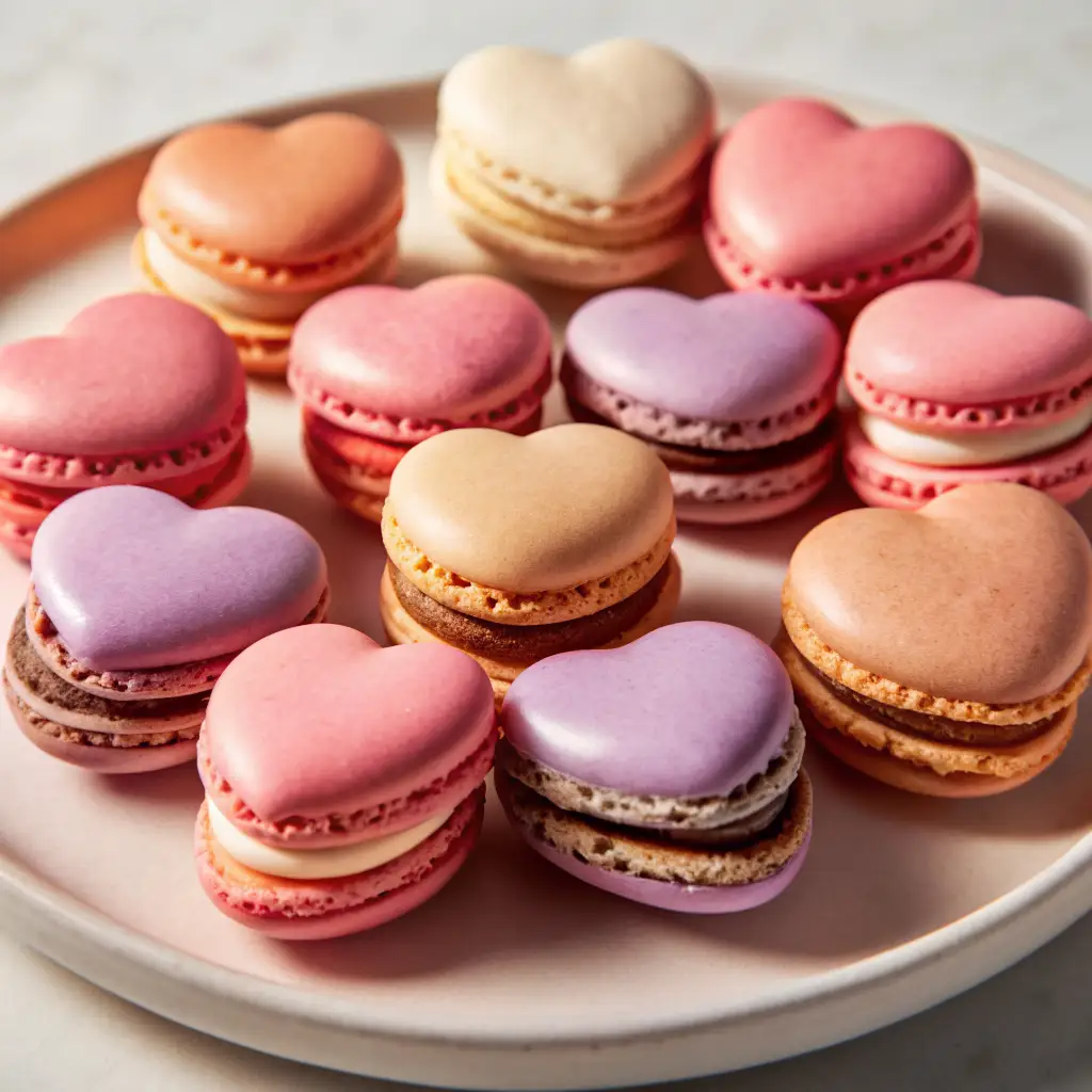 Heart-Shaped Macarons