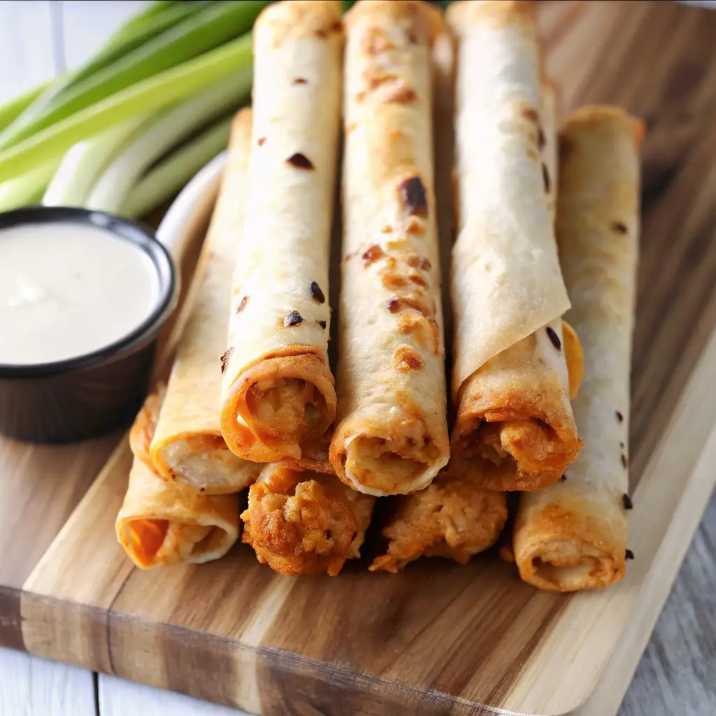 buffalo chicken taquitos