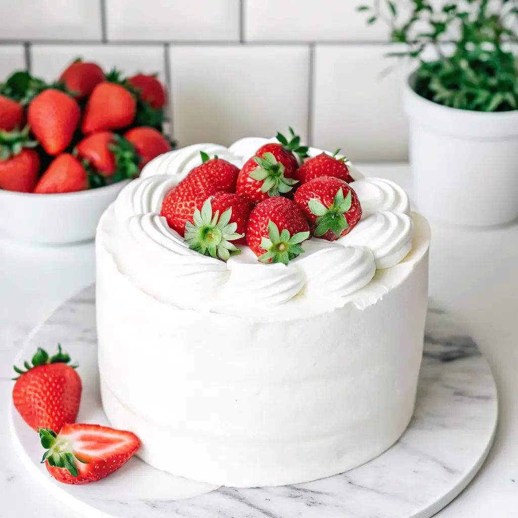 strawberry cream cake