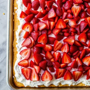 Sheet Pan Strawberry Shortcake