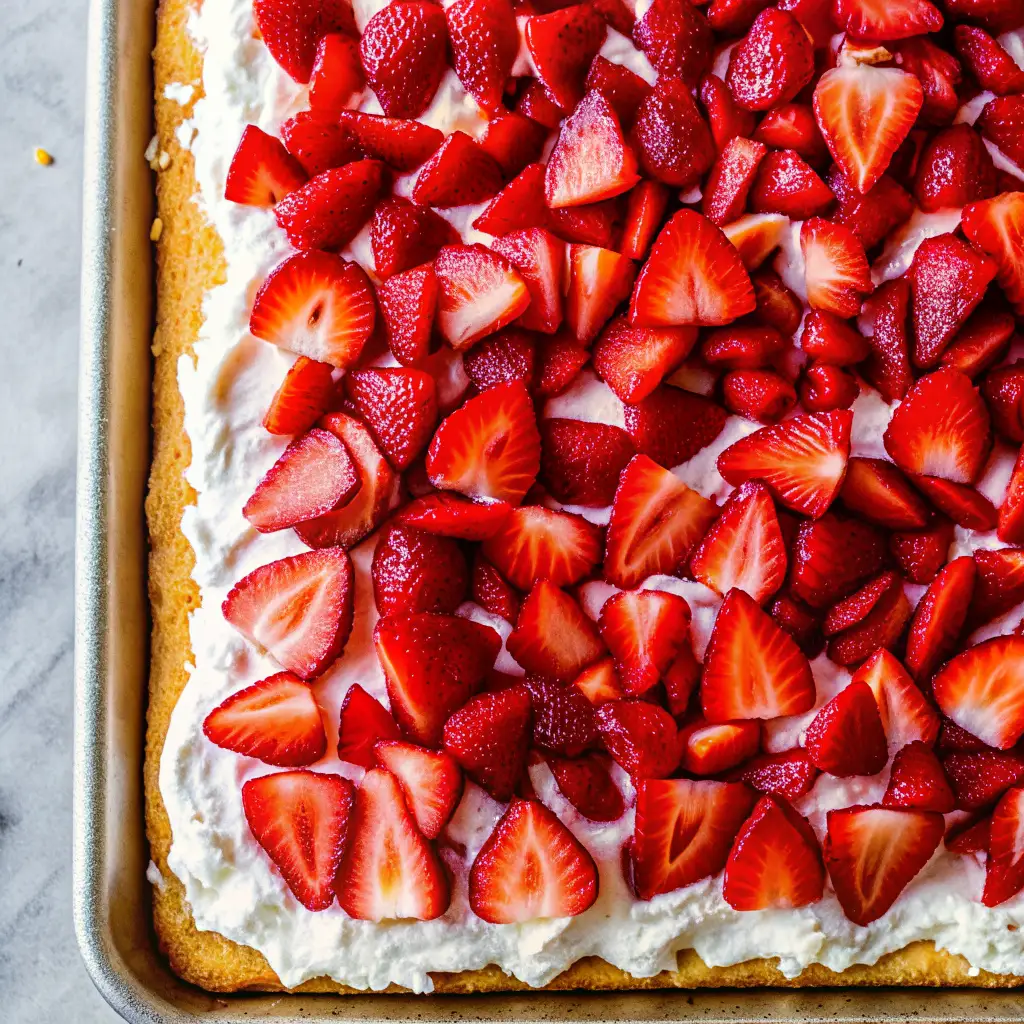 Sheet Pan Strawberry Shortcake