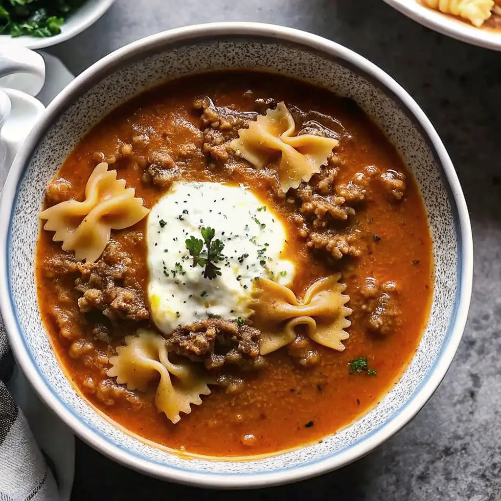 One-Pot Lasagna Soup