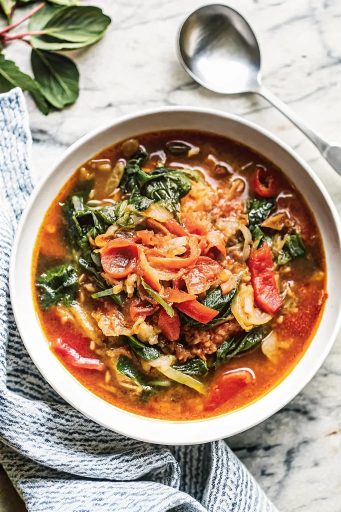 Collard Greens Cabbage Soup