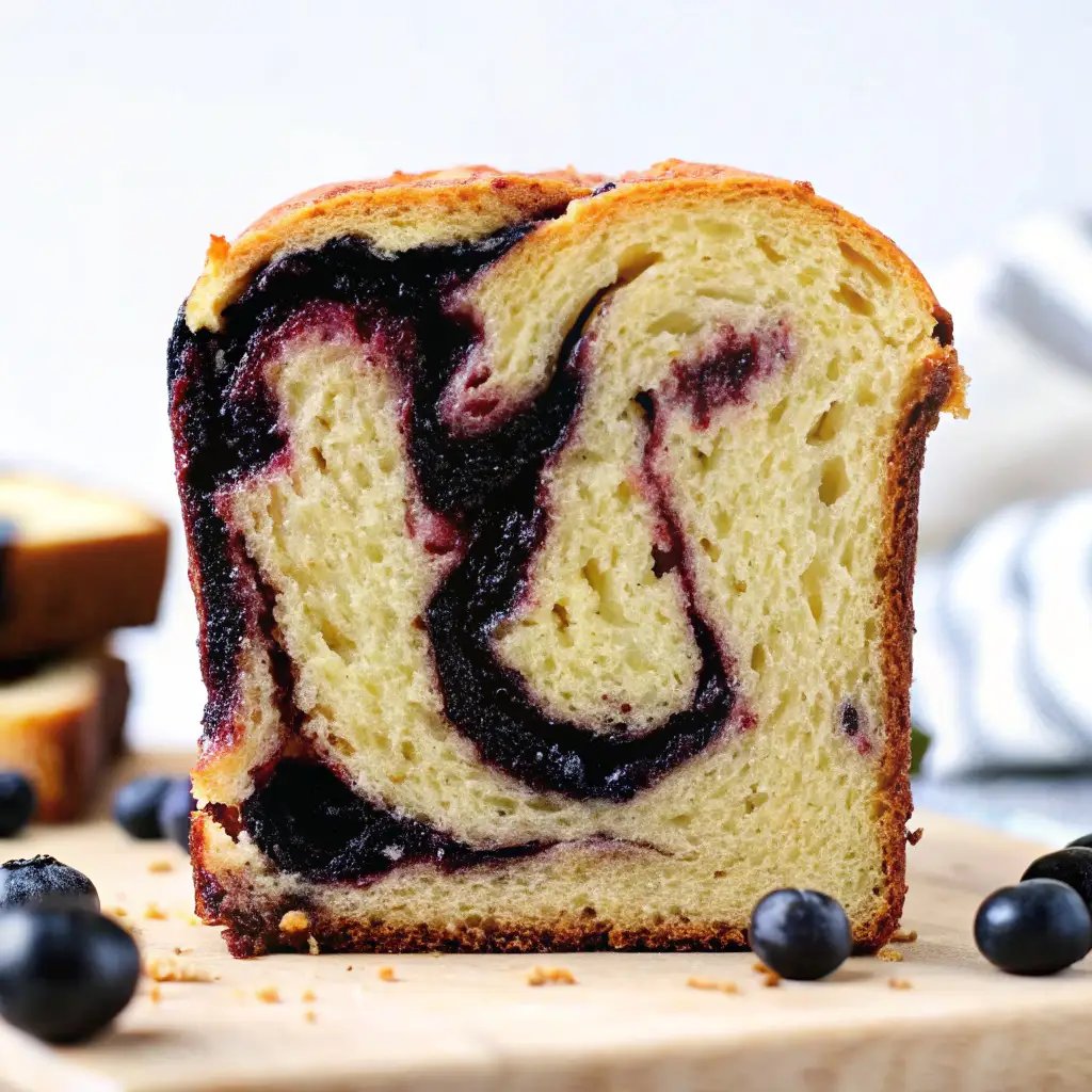 Blueberry Lemon Sourdough Babka