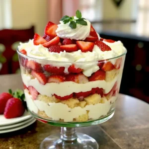 Strawberry Shortcake Trifle