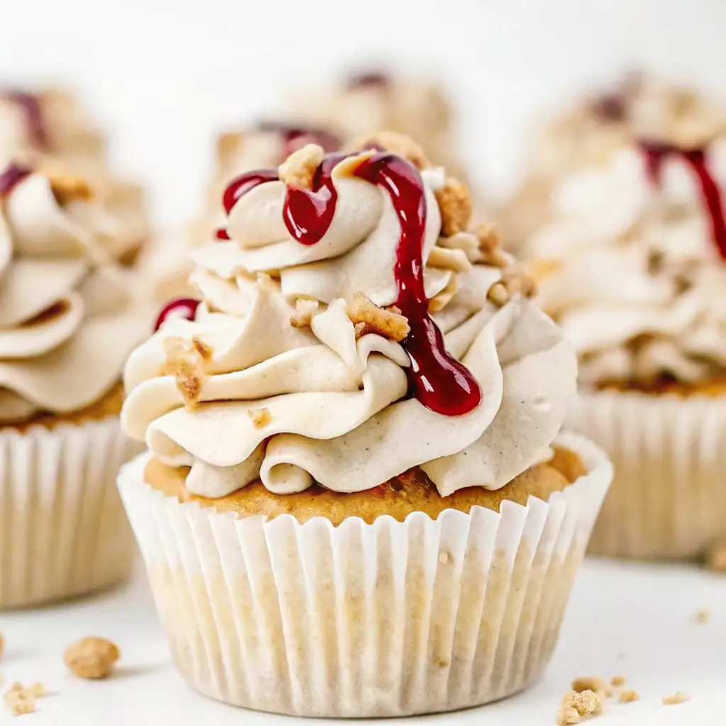 Peanut Butter and Jelly Cupcakes